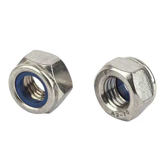 Din982 hexagon tjocka nötter med icke-metallisk insats