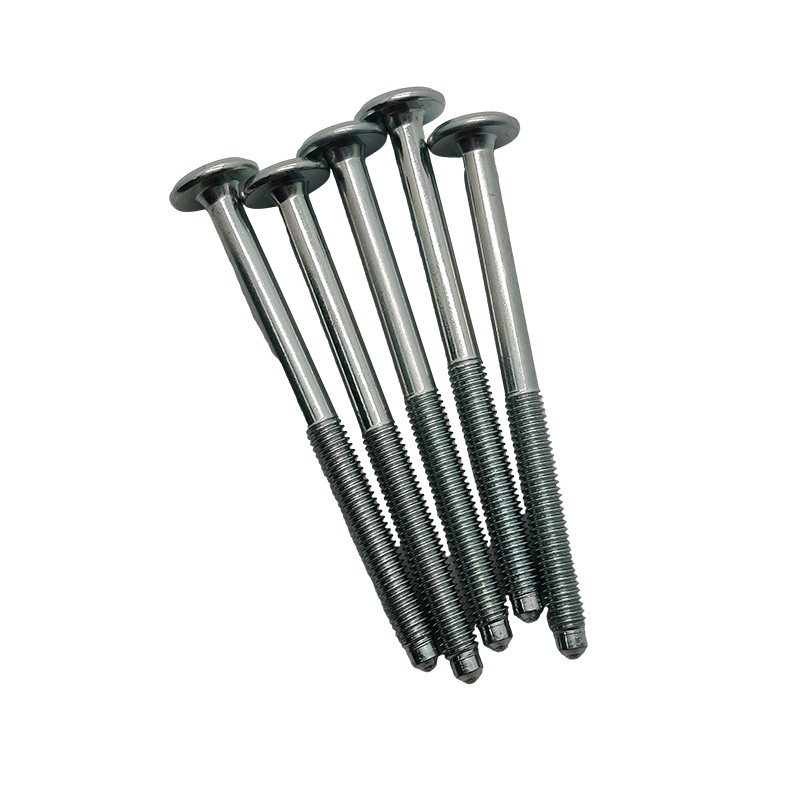 Insexskruv med platt huvud, halvgänga