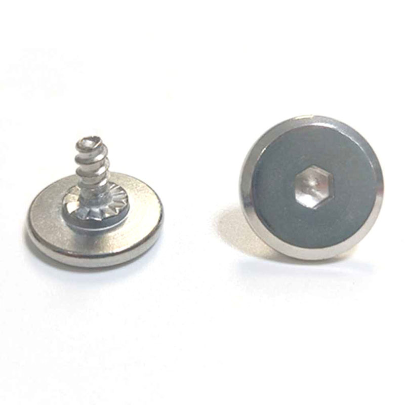 Stor platt skruv med sexkantshylsa för termisk kopp